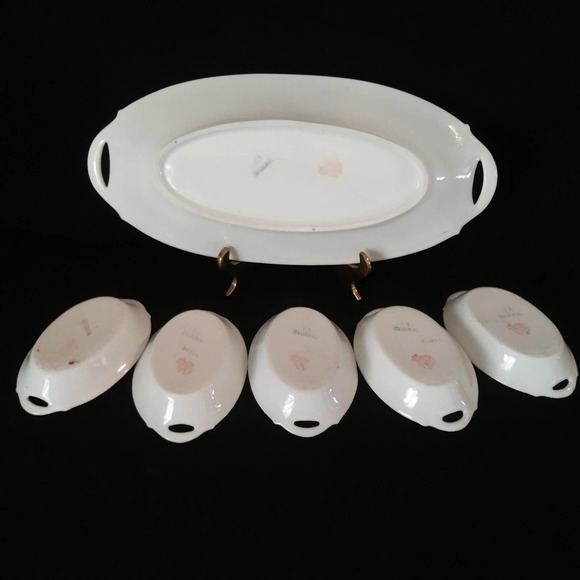 6 Pc Antique Bavarian Serving Set 1910 L.D.B.Co Prince Regent - Picture 9 of 16